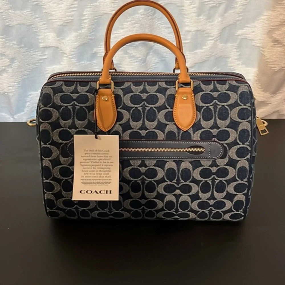 Rowan Large Satchel Bag In Signature Canvas - Picture 4 of 6